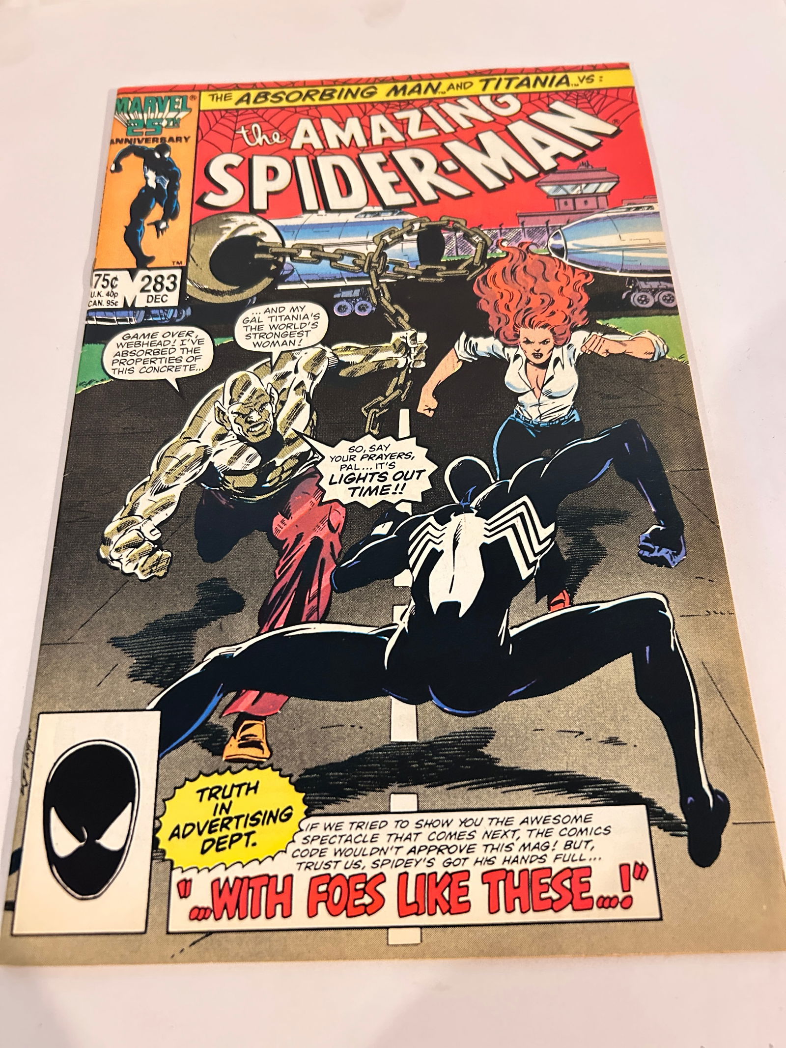 Vintage Comic Book the Amazing Spider-Man # 283 (1 of 2)