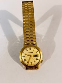 Vintage Bulova Accutron 14K Gold Filled M9 Wristwatch Mens Working Great