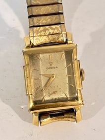 Vintage Omega Watch Manual Wind 14k Gold Filled Case Running Swiss