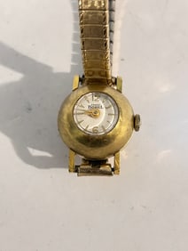 Vintage 1950s Swiss Ernest Borel 20 microns rare dome working Watch