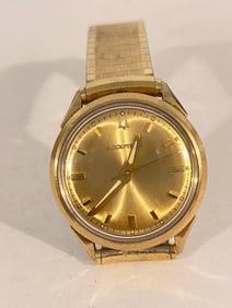 Vintage Bulova Accutron M6 10k Gold Filled working Men’s Wristwatch