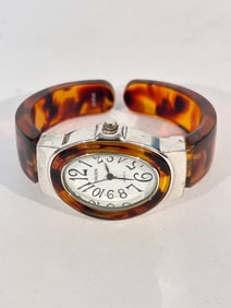 vintage gruen acrylic working quartz ladies watch