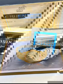 Working Vintage 1950s Gruen Precision Men's Manual Wind working Watch in box