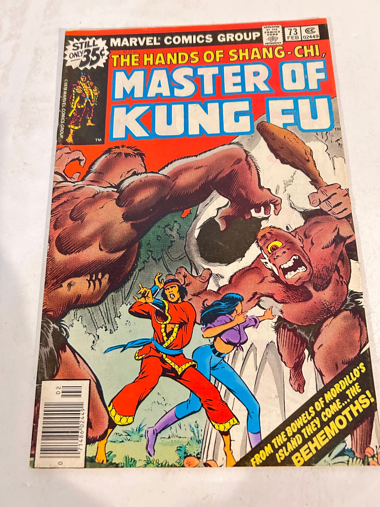 Vintage Comic Book Master Of Kung Fu # 73 (1 of 2)