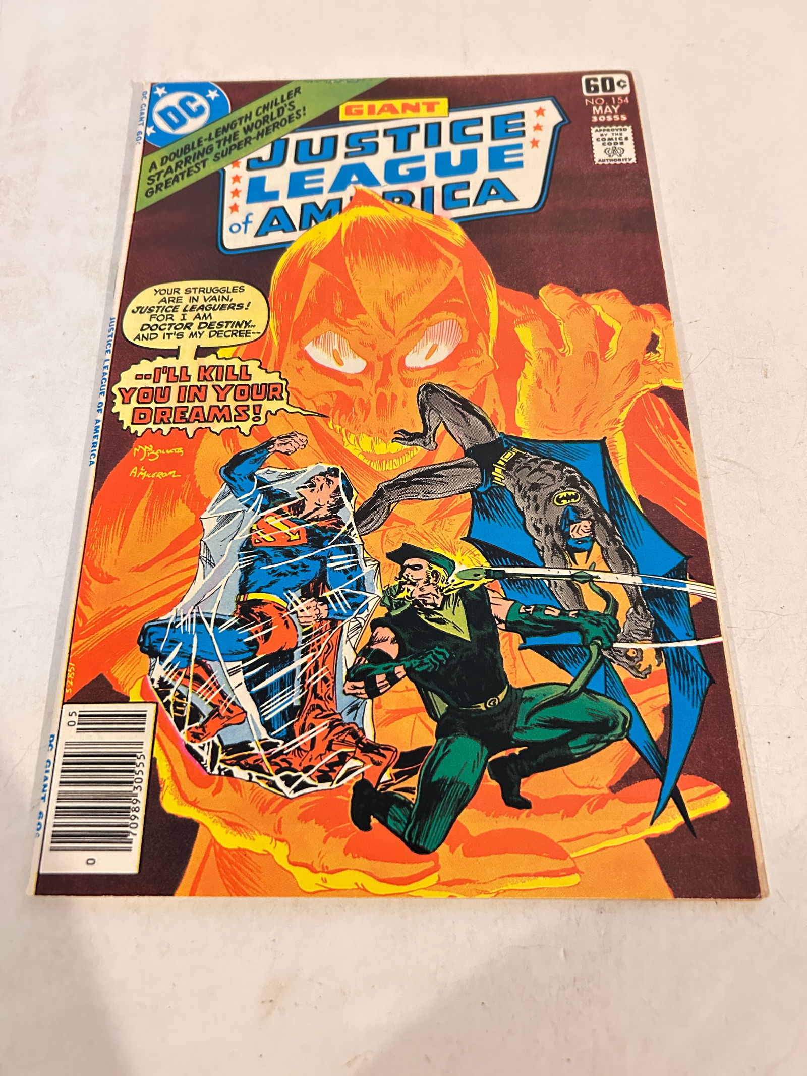 Vintage Comic Book Justice League Of America # 154 Giant (1 of 2)