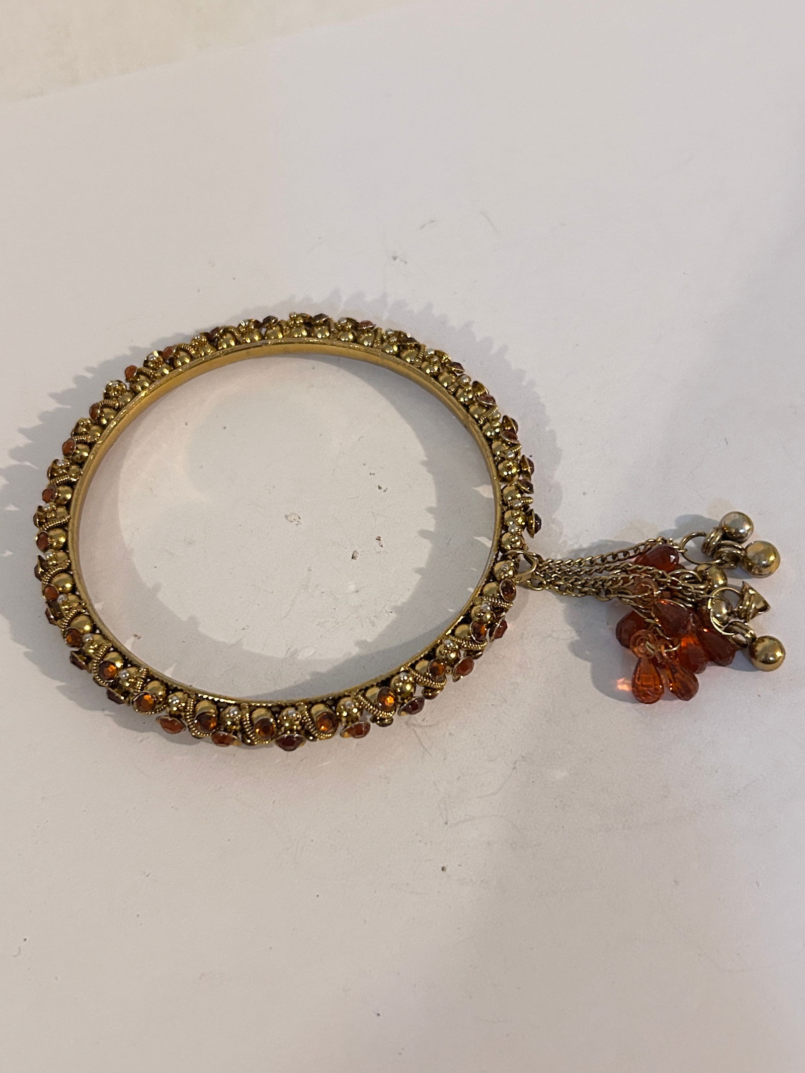 Vintage Rhinestone large Bracelet 9" (1 of 4)