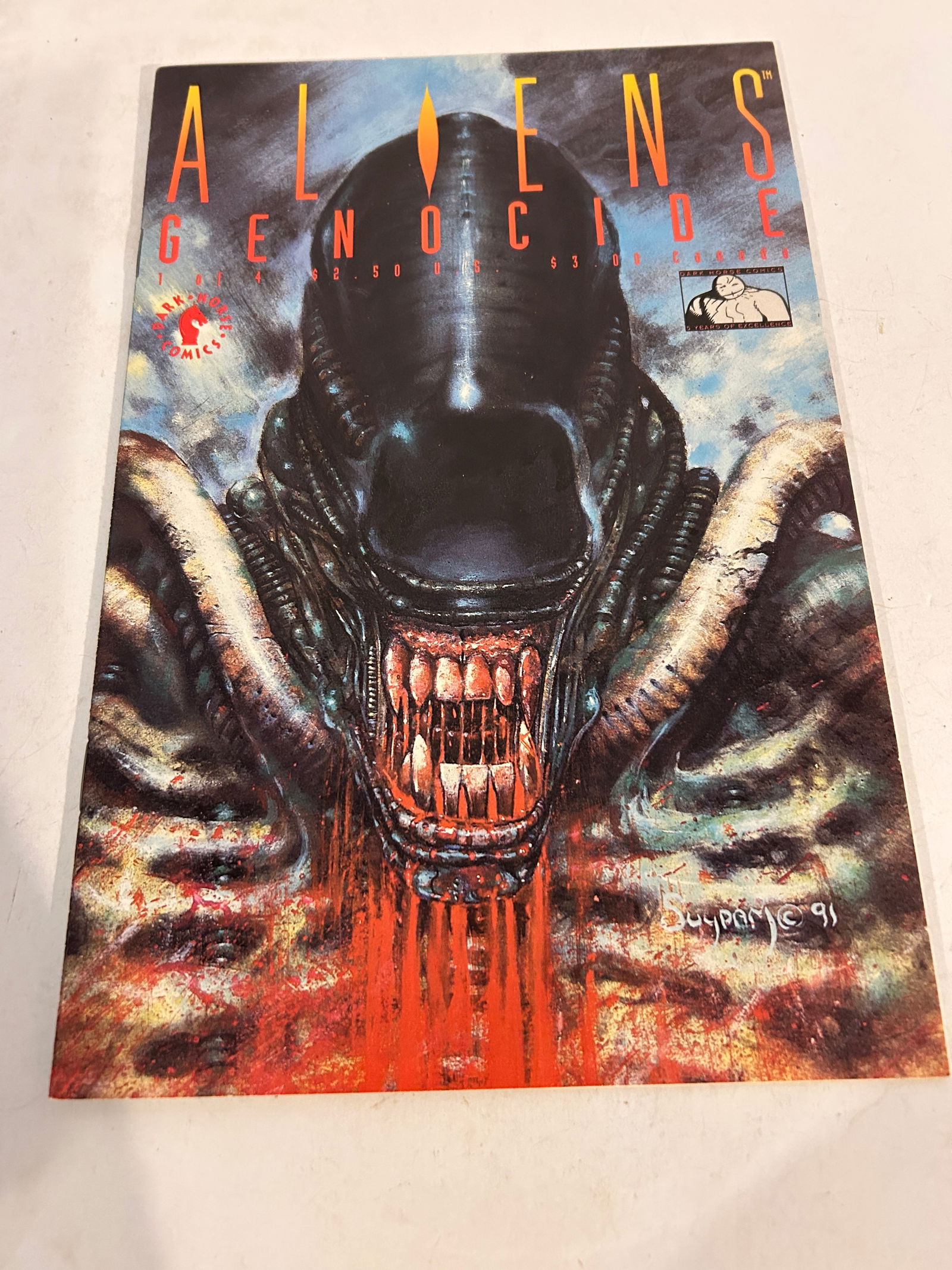 Vintage Comic Book Aliens Genocide # 1 (1 of 2)