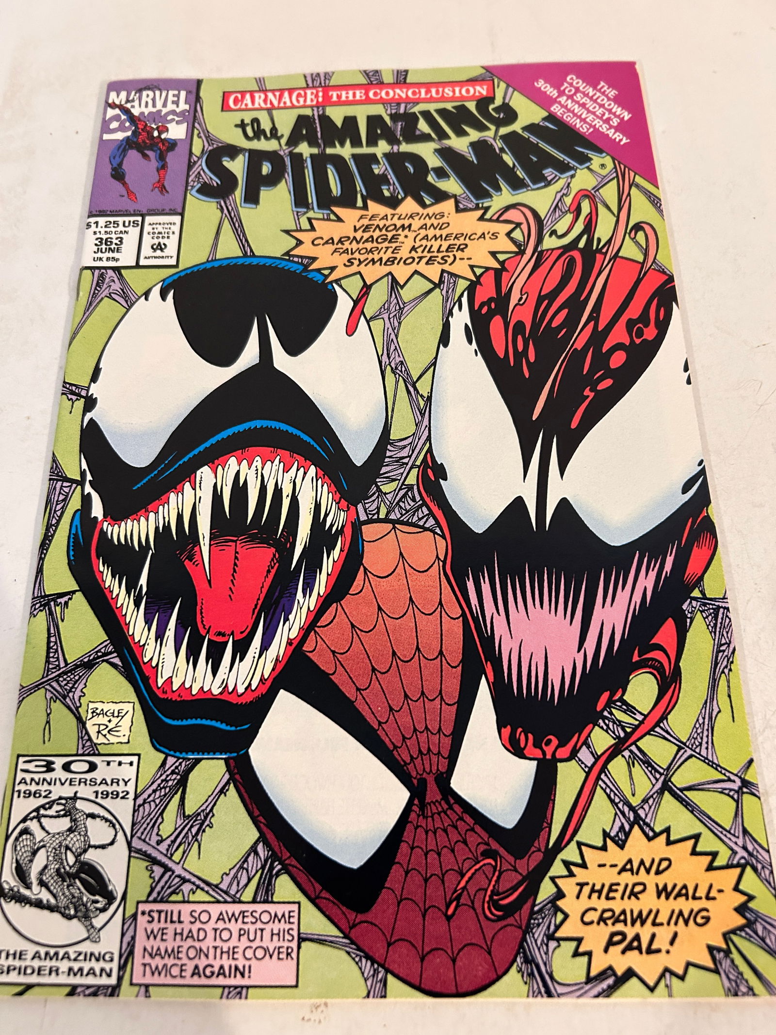Vintage Comic Book The Amazing Spider-Man # 363 (1 of 2)