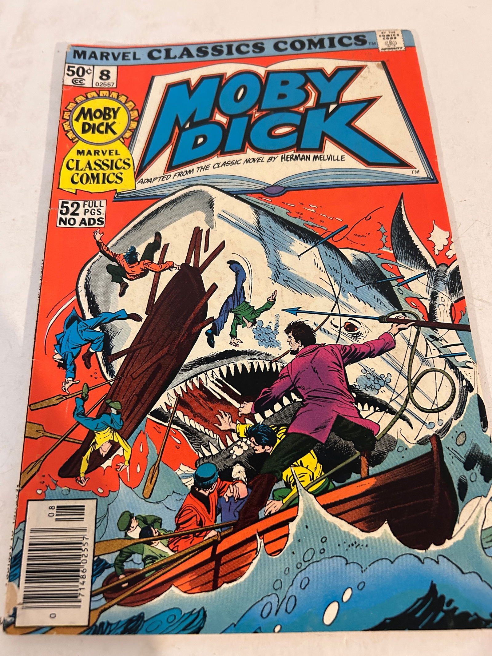 Vintage Comic Book Moby Dick # 8: Vintage Comic Book Moby Dick # 8 Please view all photos as they are part of the description and condition of this Item, Feel free to contact me with questions or picture requests! Used Item AS IS
