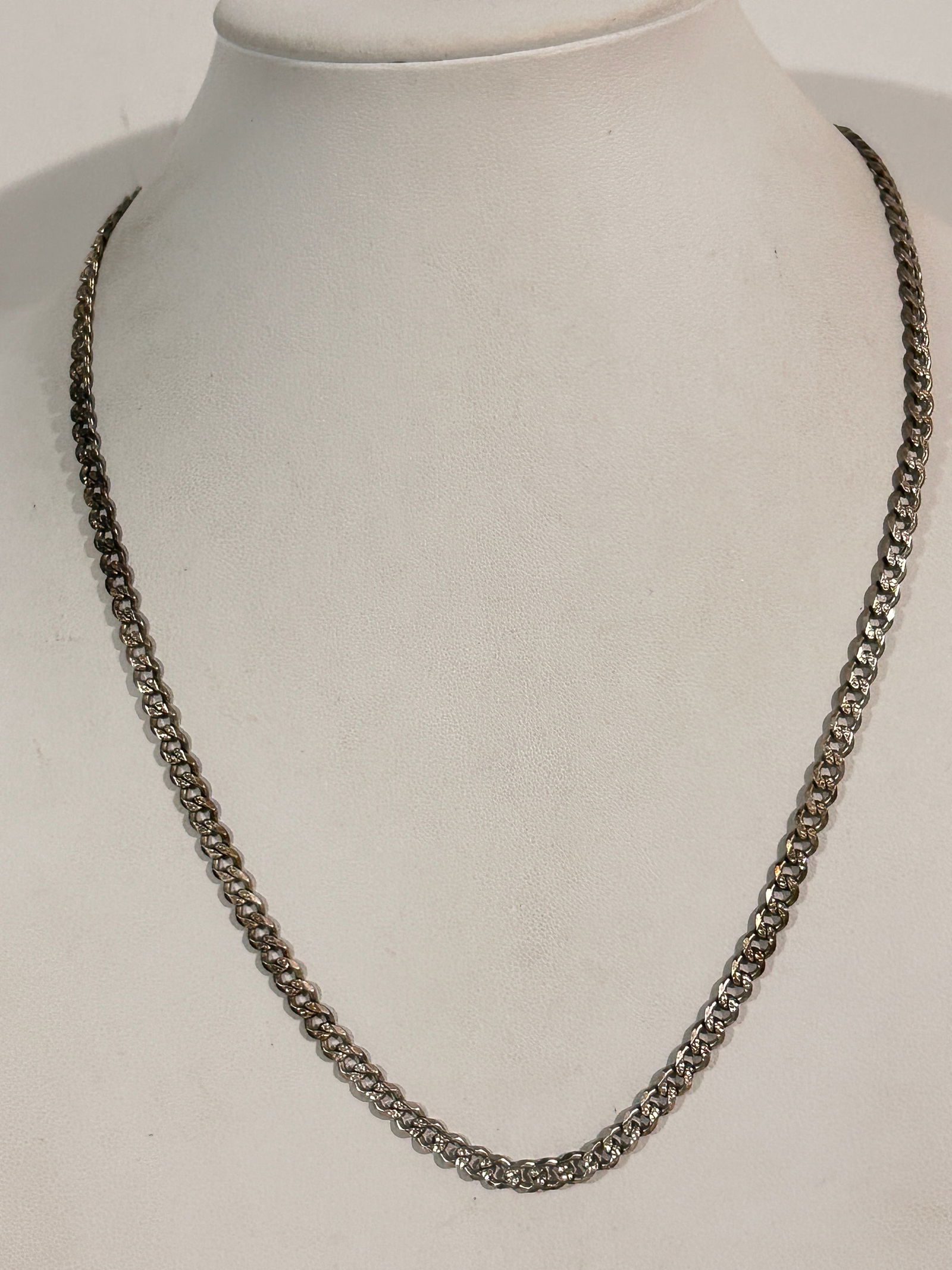 Vintage Sterling Silver Chain Necklace 21" (1 of 4)