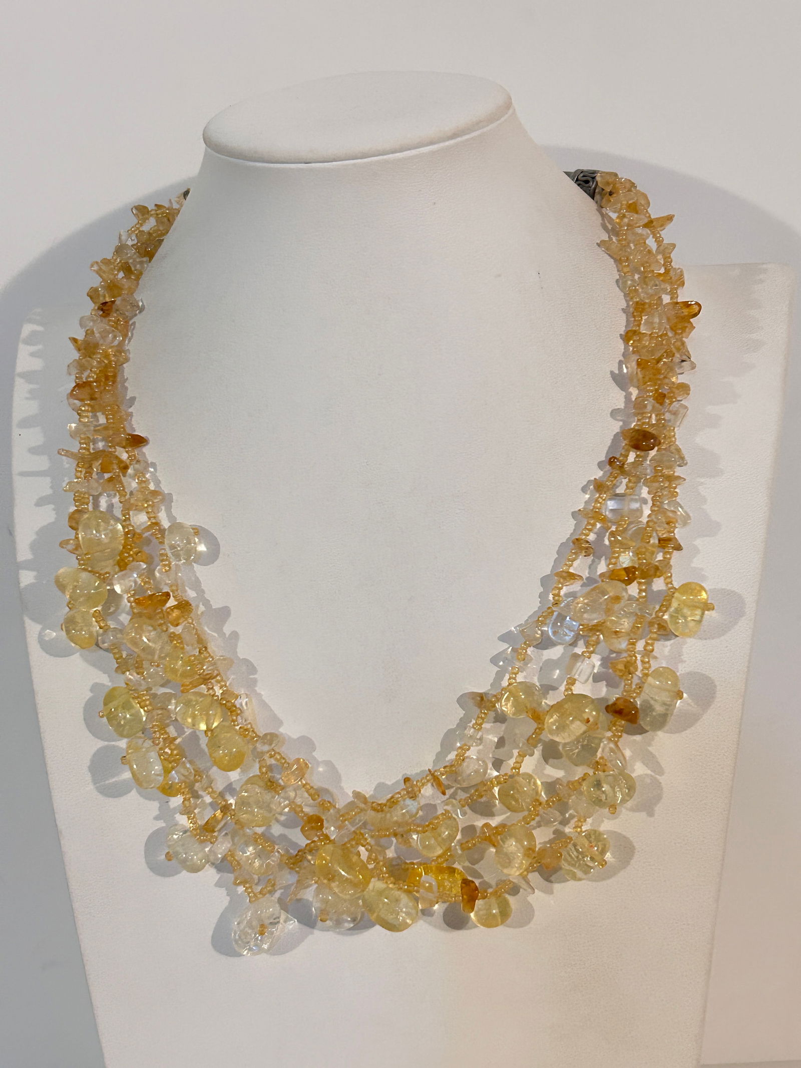 Vintag Cookie Lee Jewelry Acrylic Beads Necklace Sz 20" (1 of 4)