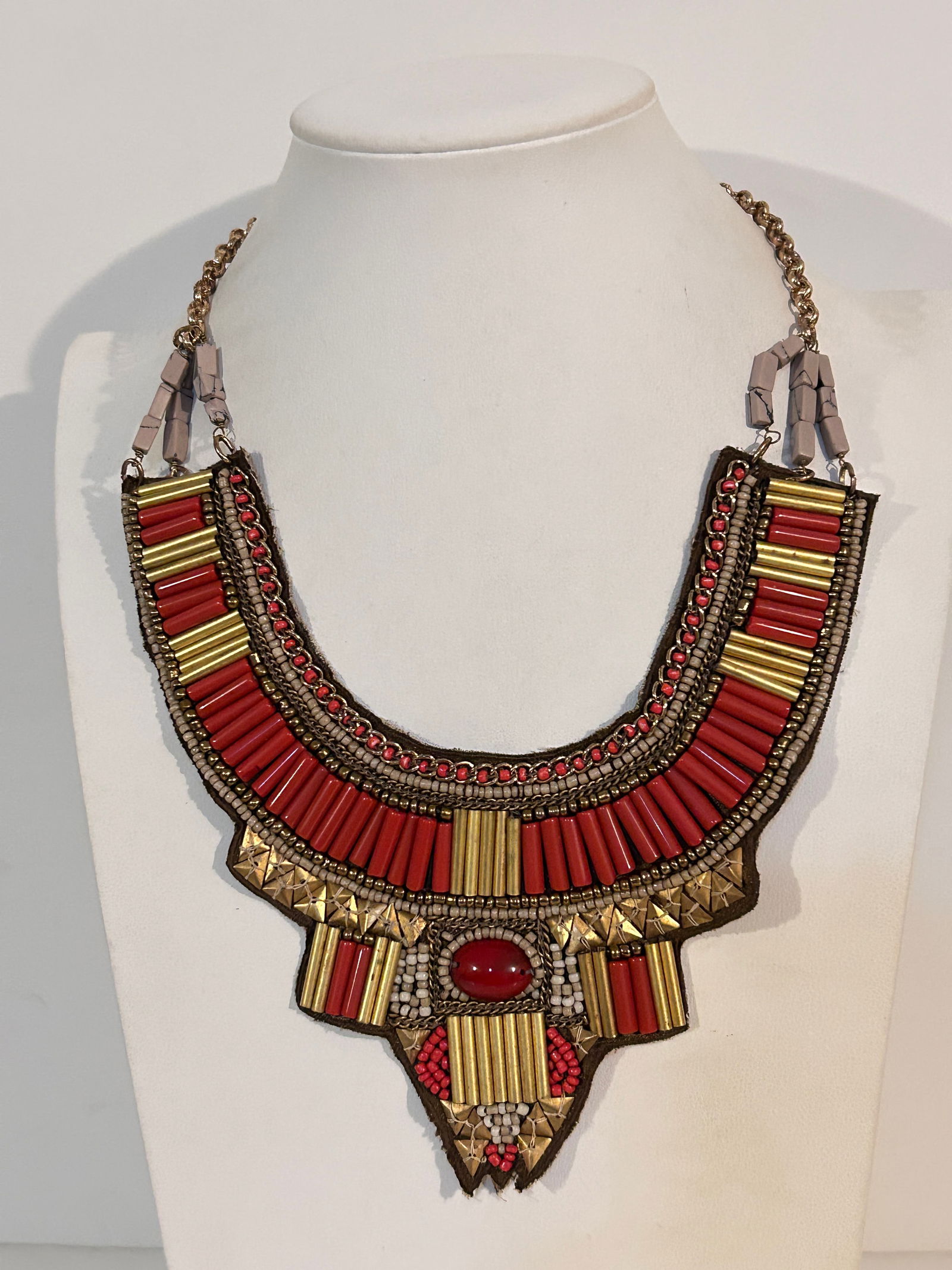 Vintage Chicos Statement Necklace Sz 17" (1 of 5)