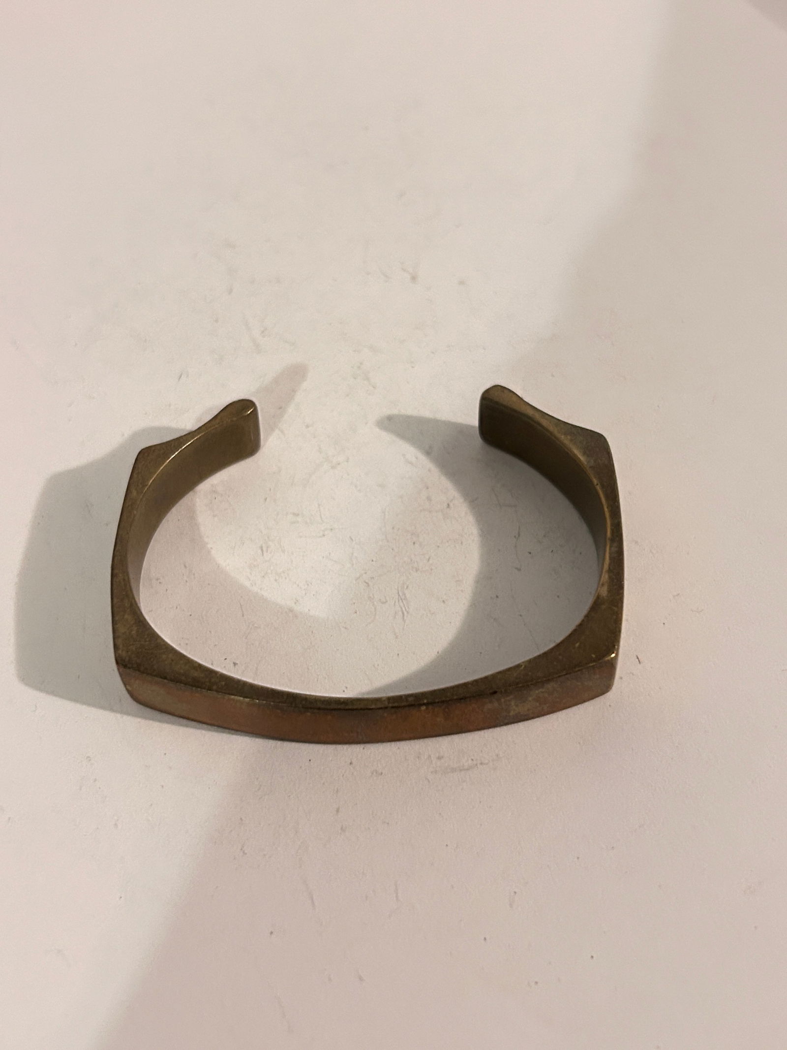 Vintage Solid Brass Bracelet 7" (1 of 4)