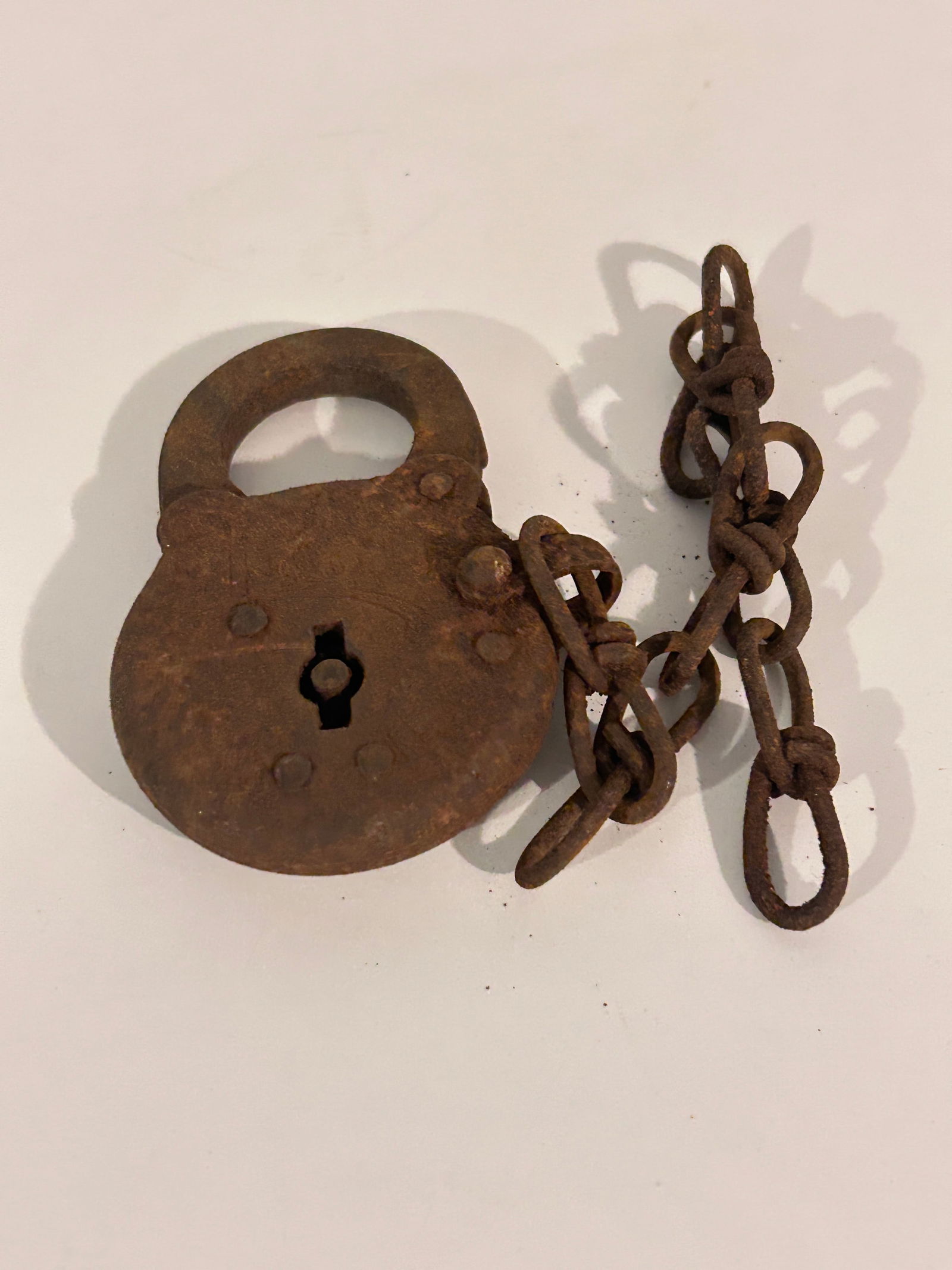 Vintage Eagle 6 Lever Padlock Lock NO KEY (1 of 4)