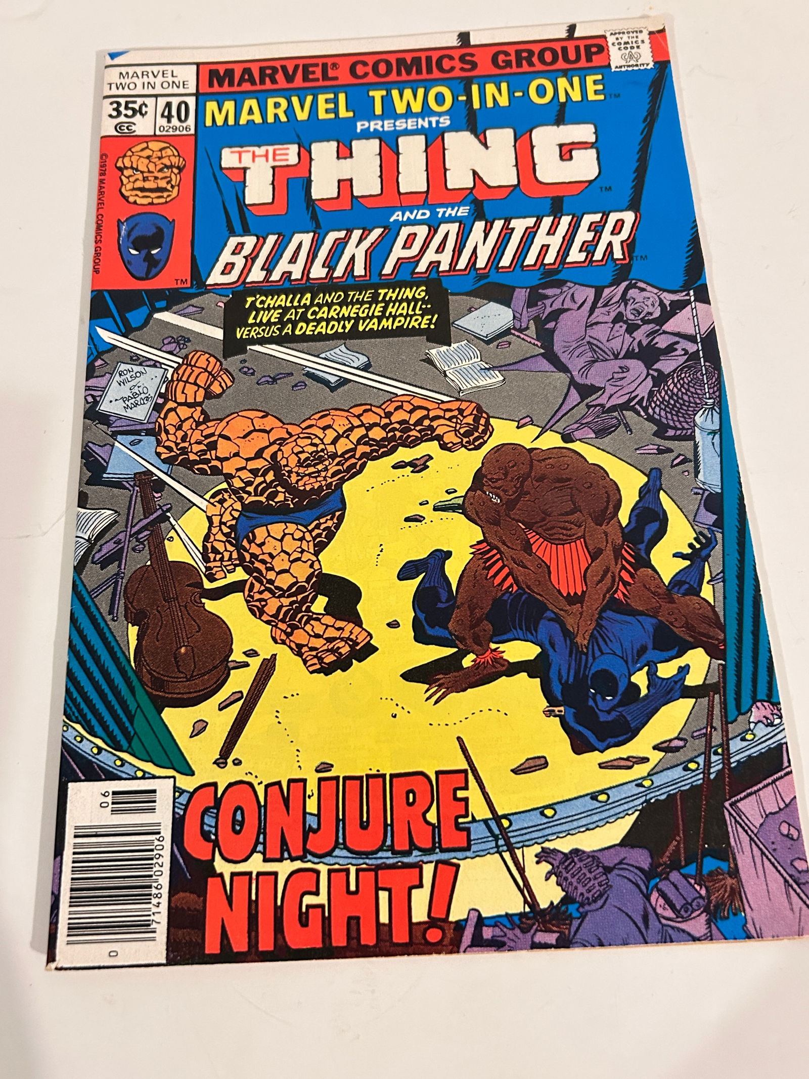 Vintage Comic Book Marvel Two - In - One # 40 (1 of 2)