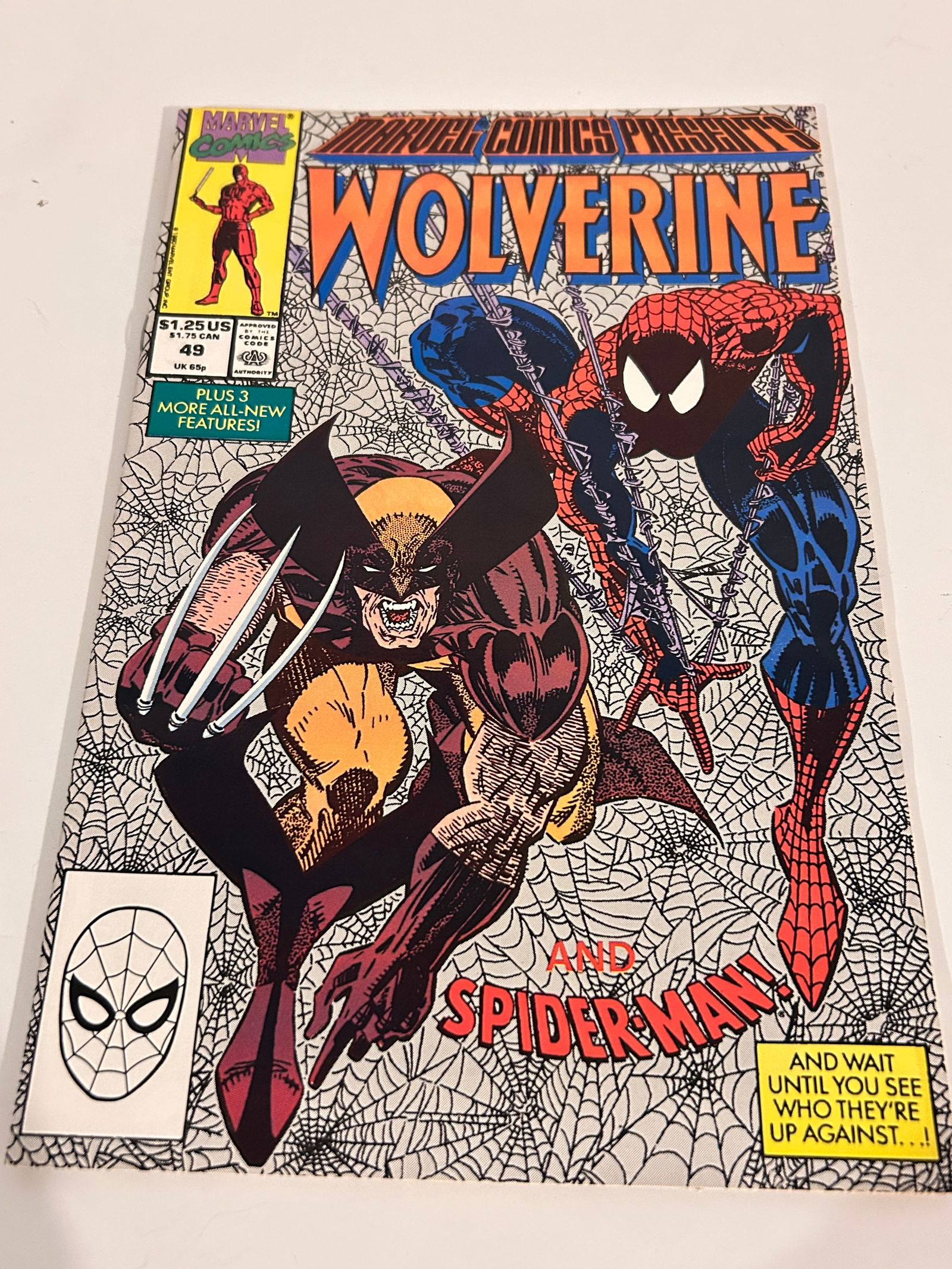 Vintage Comic Book Marvel Comics Presents Wolverine # 49 (1 of 2)