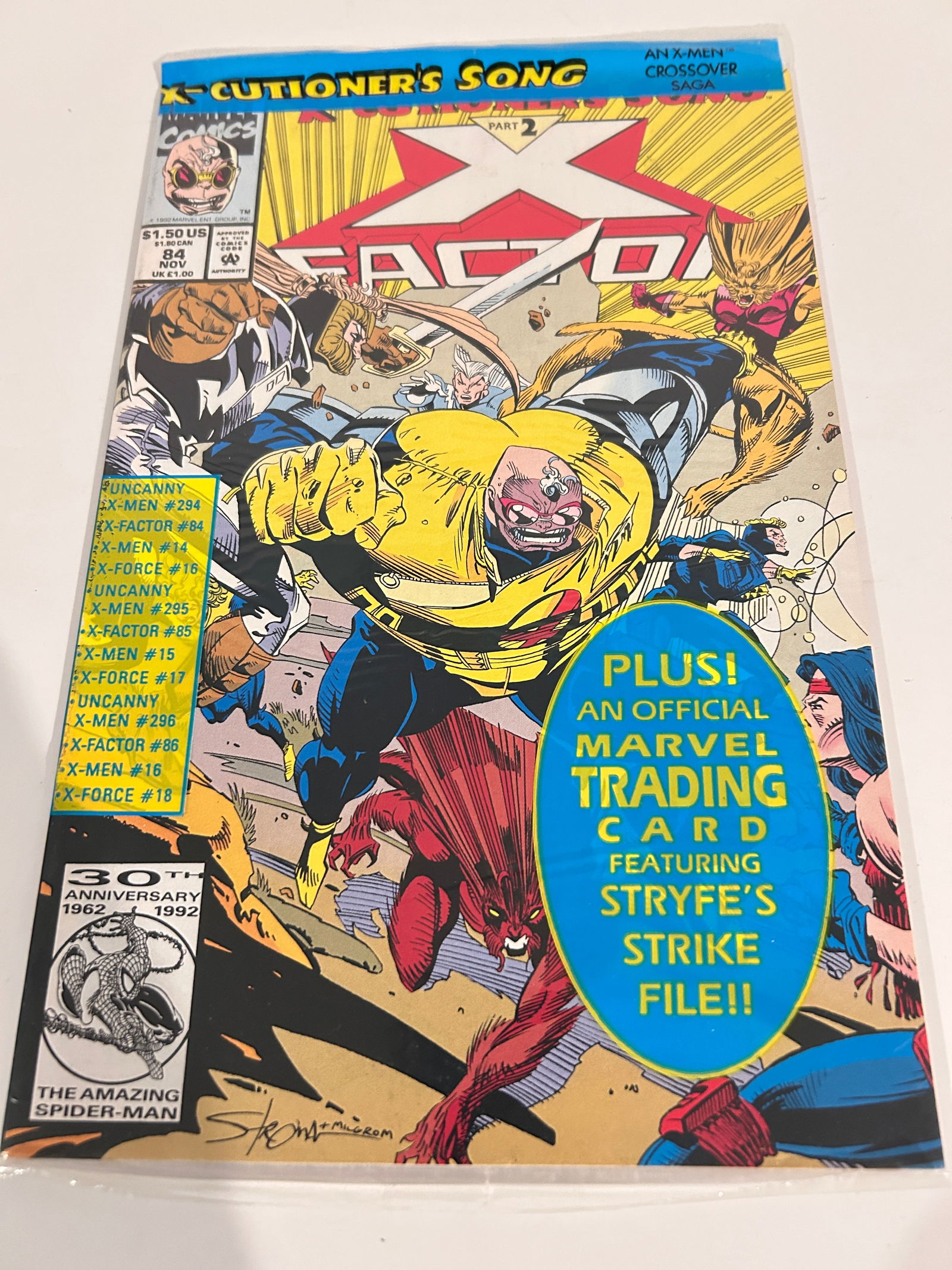 Vintage Comic Book X Factor # 84 with trading card (1 of 2)