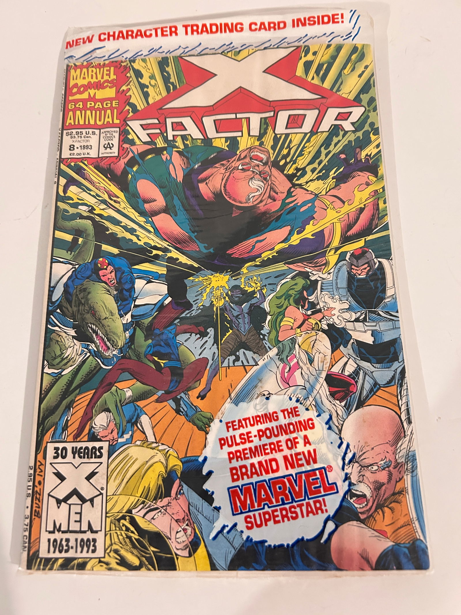 Vintage Comic Book X Factor Annual # 8 with trading gard (1 of 2)