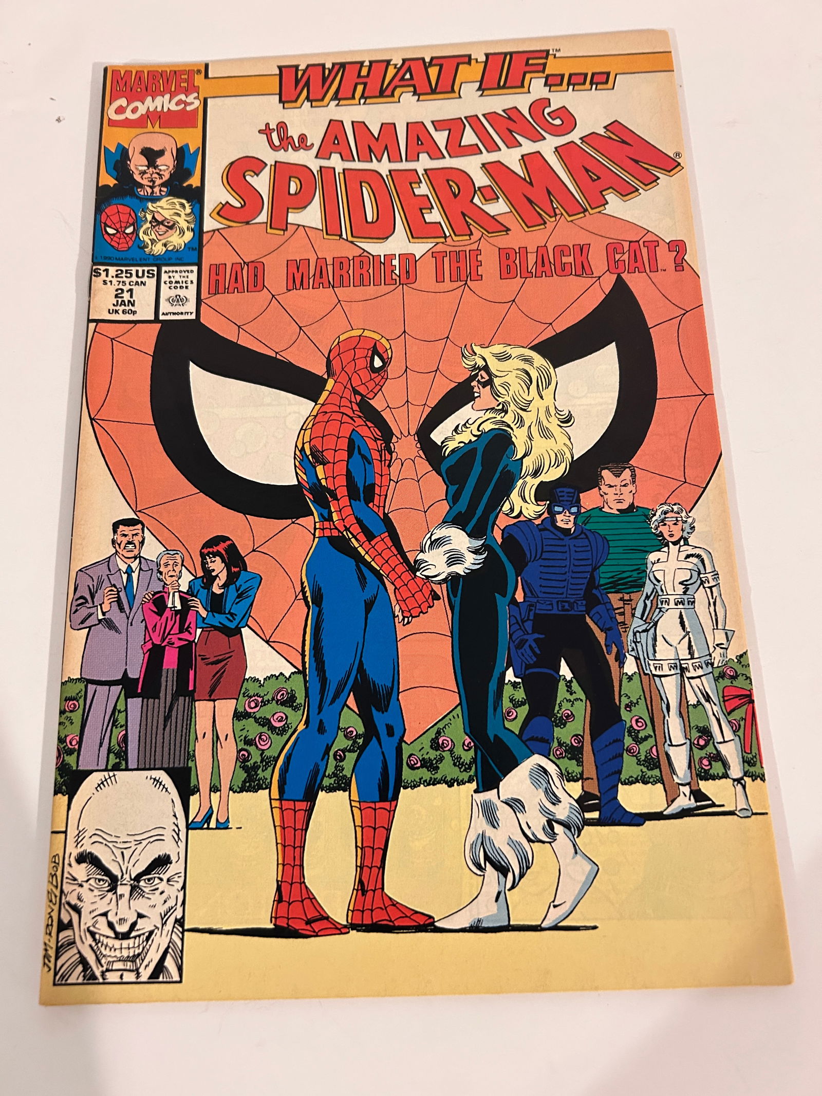 Vintage Comic Book What If # 21 Amazing Spider-man married the black cat (1 of 2)