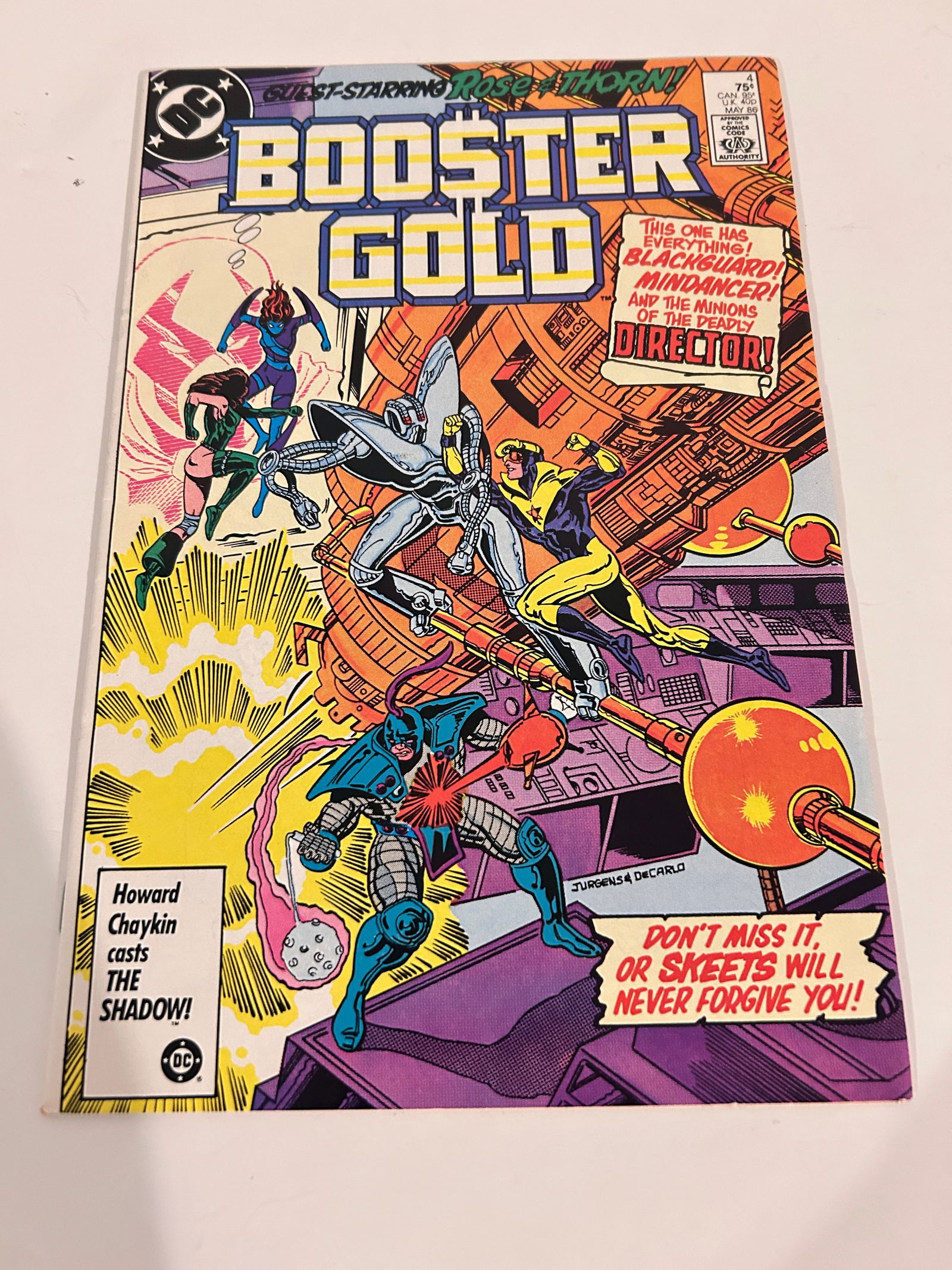 Vintage Comic Book Booster Gold # 4 (1 of 2)