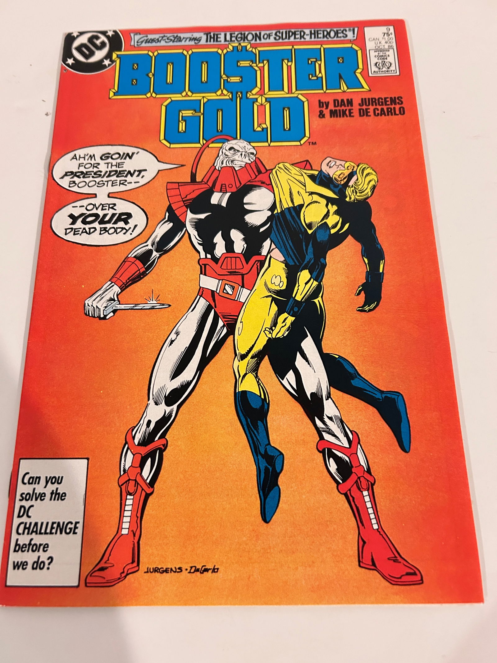 Vintage Comic Book Booster Gold # 9 (1 of 2)