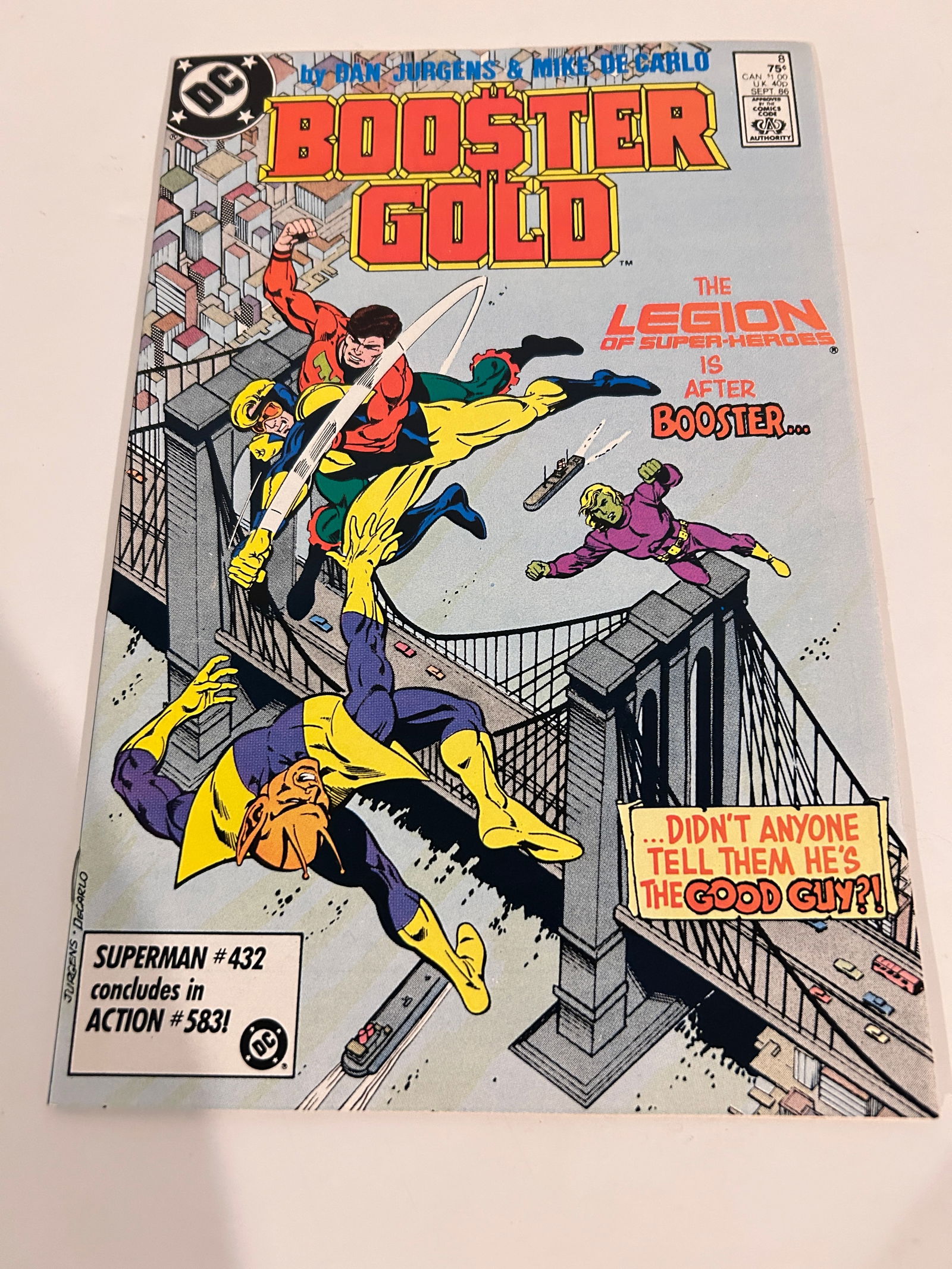 Vintage Comic Book Booster Gold # 8 (1 of 2)