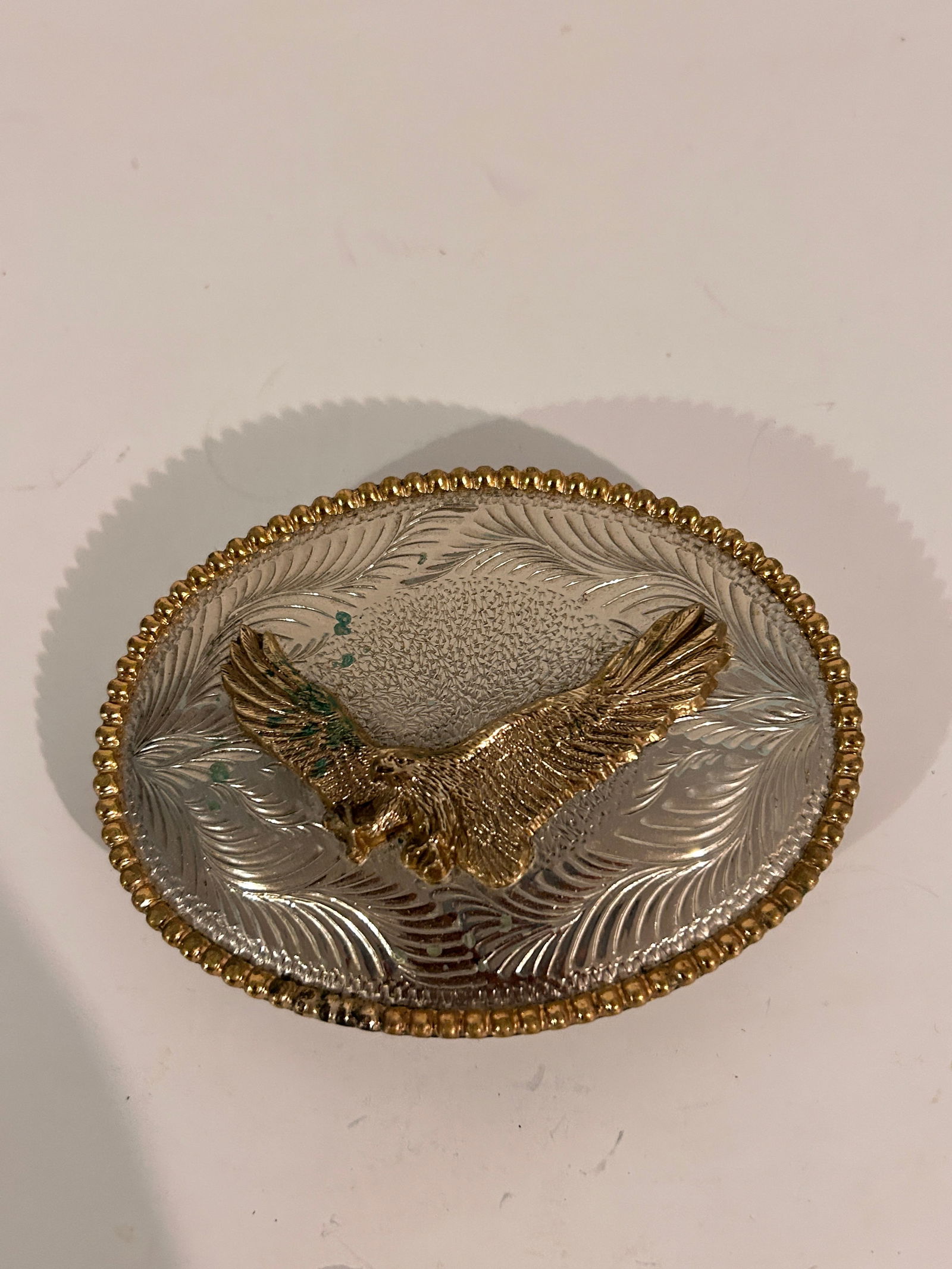 Vintage Flying Eagle Belt Buckle: Vintage Flying Eagle Belt Buckle Please view all photos as they are part of the description and condition of this Item, Feel free to contact me with questions or picture requests! Used Item AS IS