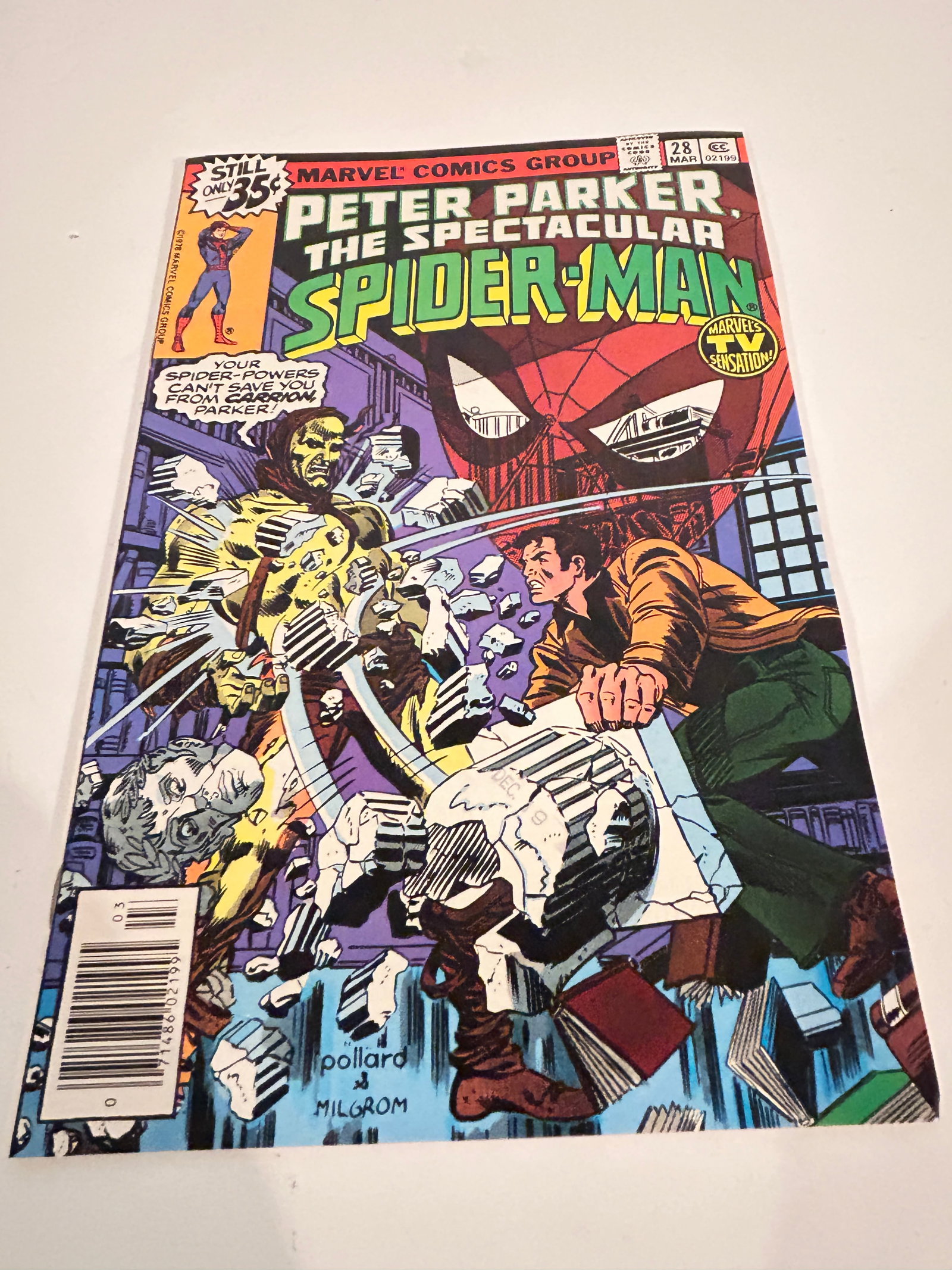 Vintage Comic Book Peter Parker the Spectaclar Spider-man # 28: Vintage Comic Book Peter Parker the Spectaclar Spider-man # 28 Please view all photos as they are part of the description and condition of this Item, Feel free to contact me with questions or picture 
