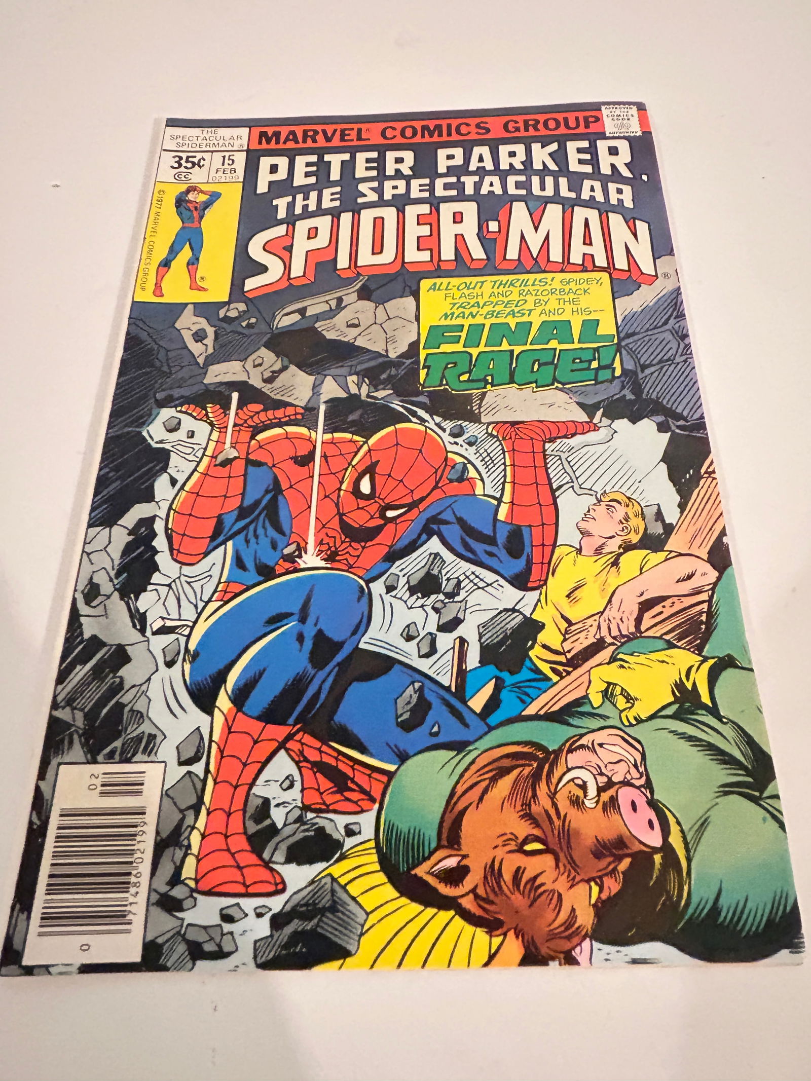 Vintage Comic Book Peter Parker the Spectaclar Spider-man # 15 (1 of 2)