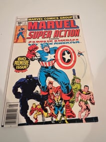 Vintage Comic Book Marvel Super Action # 1