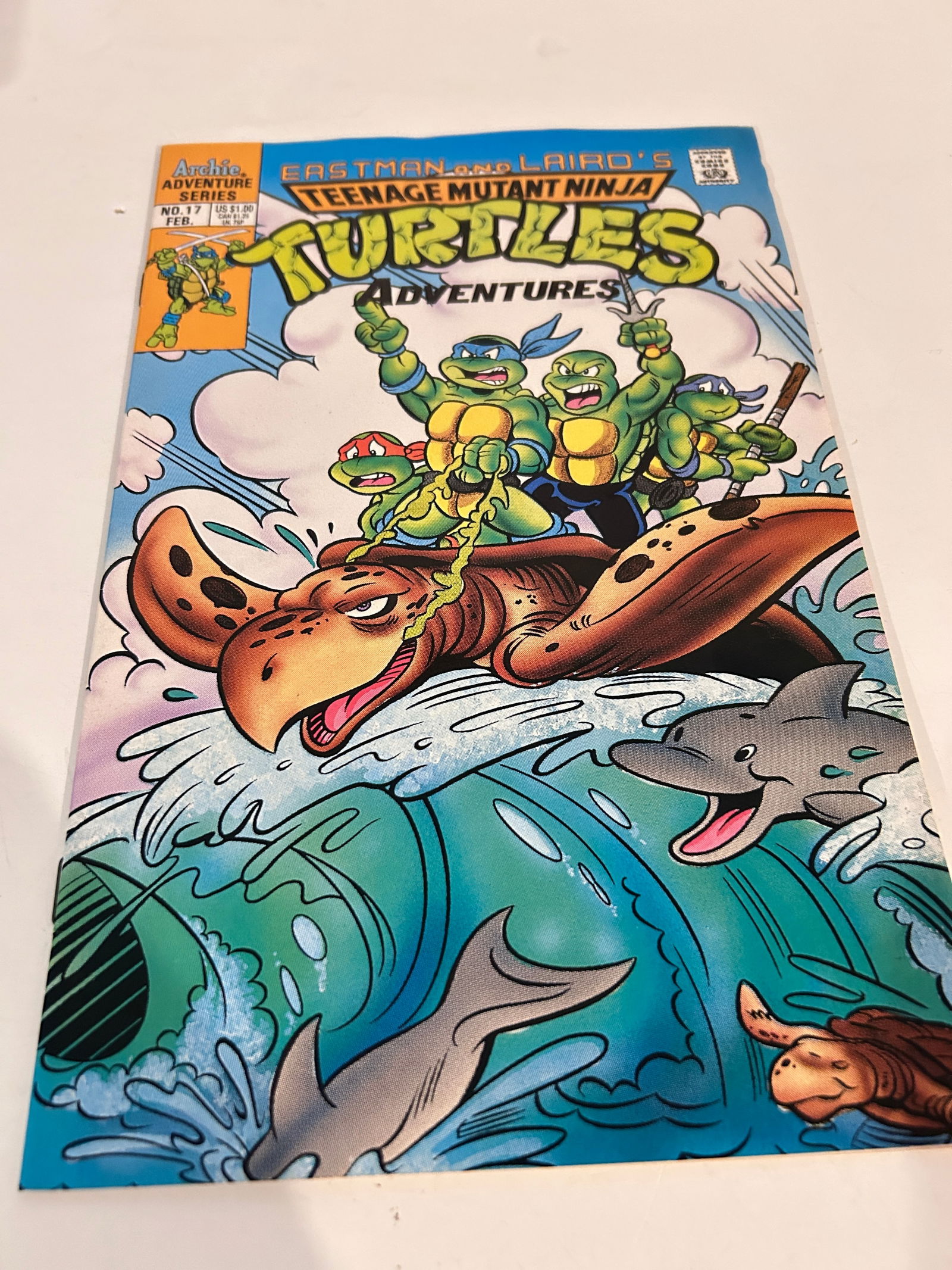 Vintage Comic Book Eastman Teenage Mutant Ninja Turtles Adventures # 17 (1 of 2)