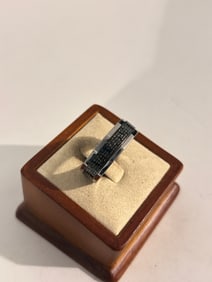 Vintage Stainless Steel Ring Sz 13