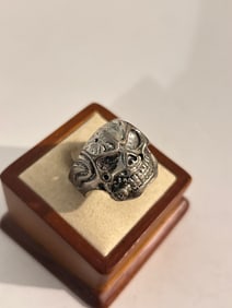 Vintage Skull Ring Sz 13