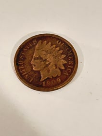 Vintage Indian head penny 1909