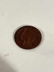 Vintage Indian head penny 1908