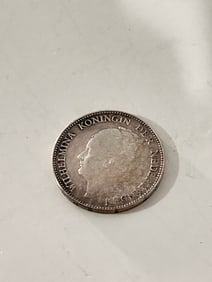 1940 Netherlands 1 Gulden Silver Foreign Coin