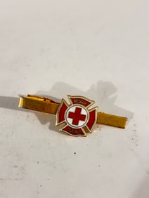 Vintage Firemen Tie Clip