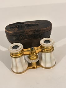 Vintage Mother of Pearl Lemaire Paris Opera Binoculars