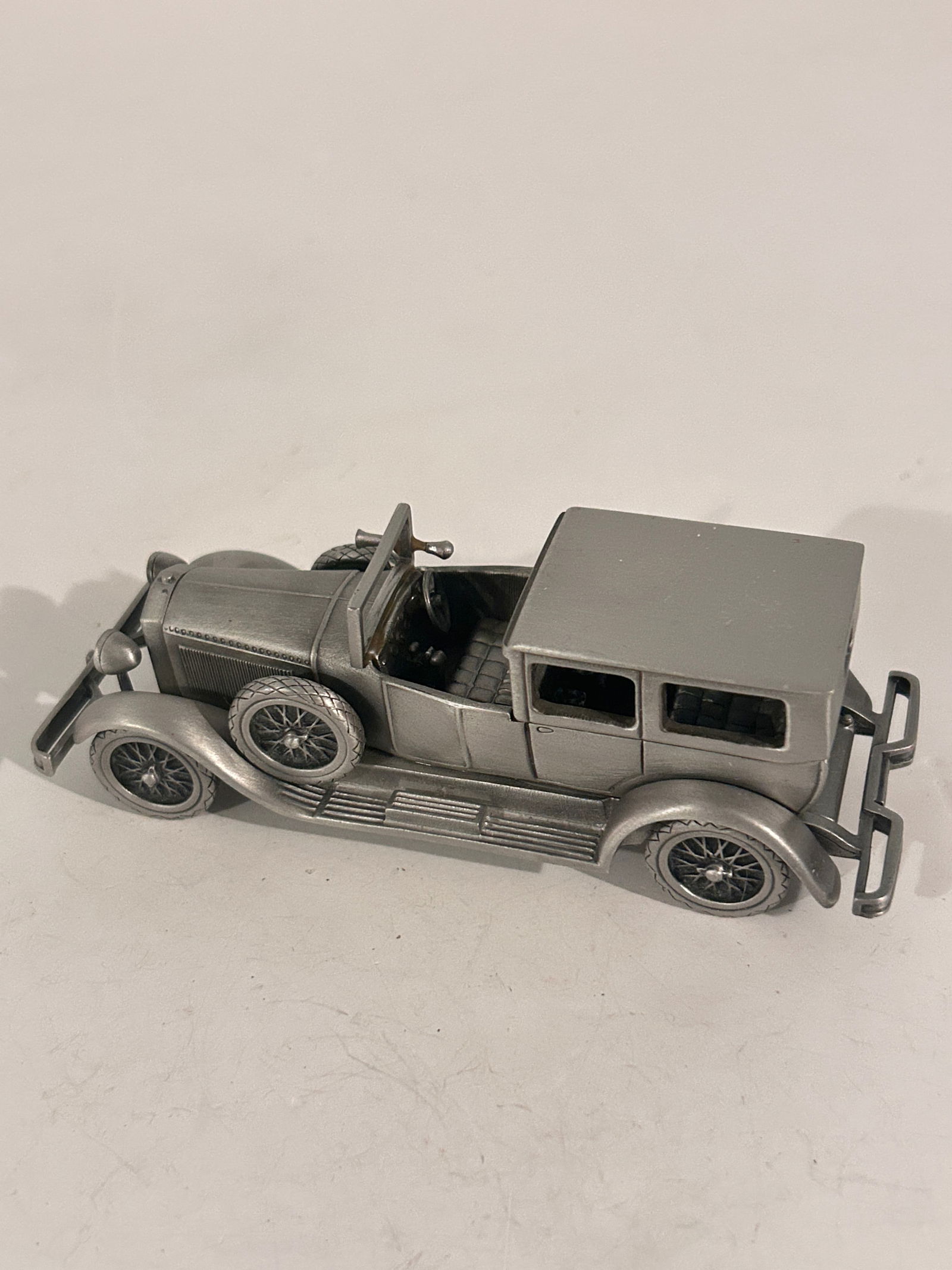 Vintage The Danbury Mint Classic Pewter Car 1926 Isotta Fraschini (1 of 5)