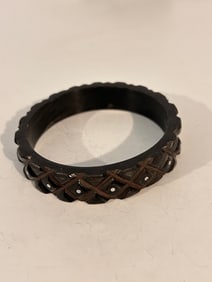 Vintage black India Bracelet Sz 7"
