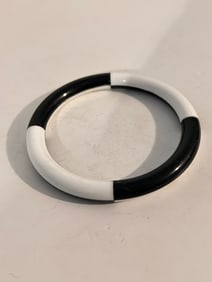 Vintage black & white Bracelet Sz 7"