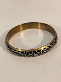Vintage anamel cuff Bracelet Sz 7"