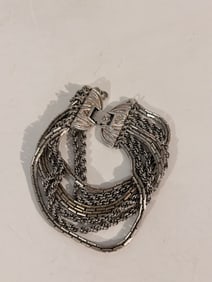 Vintage Monet 7 strand Bracelet Sz 7"