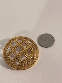 Vintage gold tone Monet Brooch