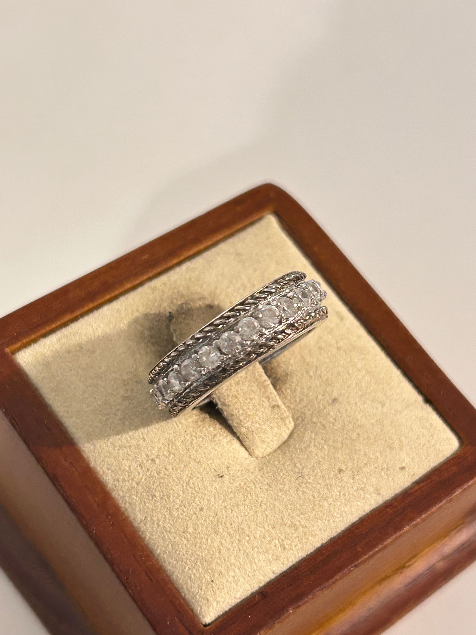 Gorgeous Vintage Signed FAS Art Deco Sterling Silver Ring Sz 7 (1 of 4)