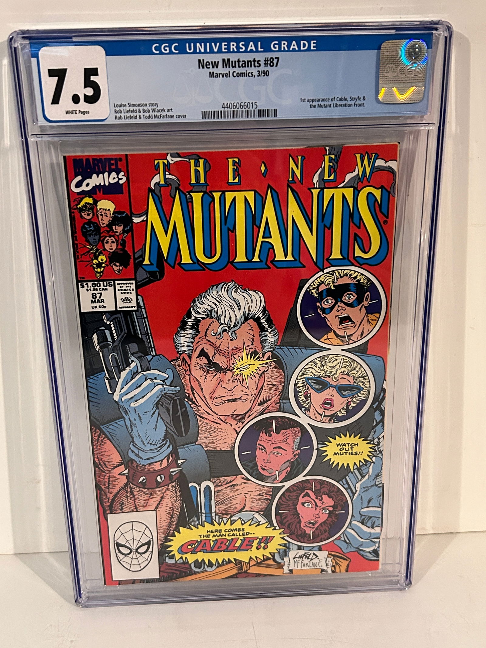 Vintage Comic Book CGC 7.5 the new mutants # 87 (1 of 2)