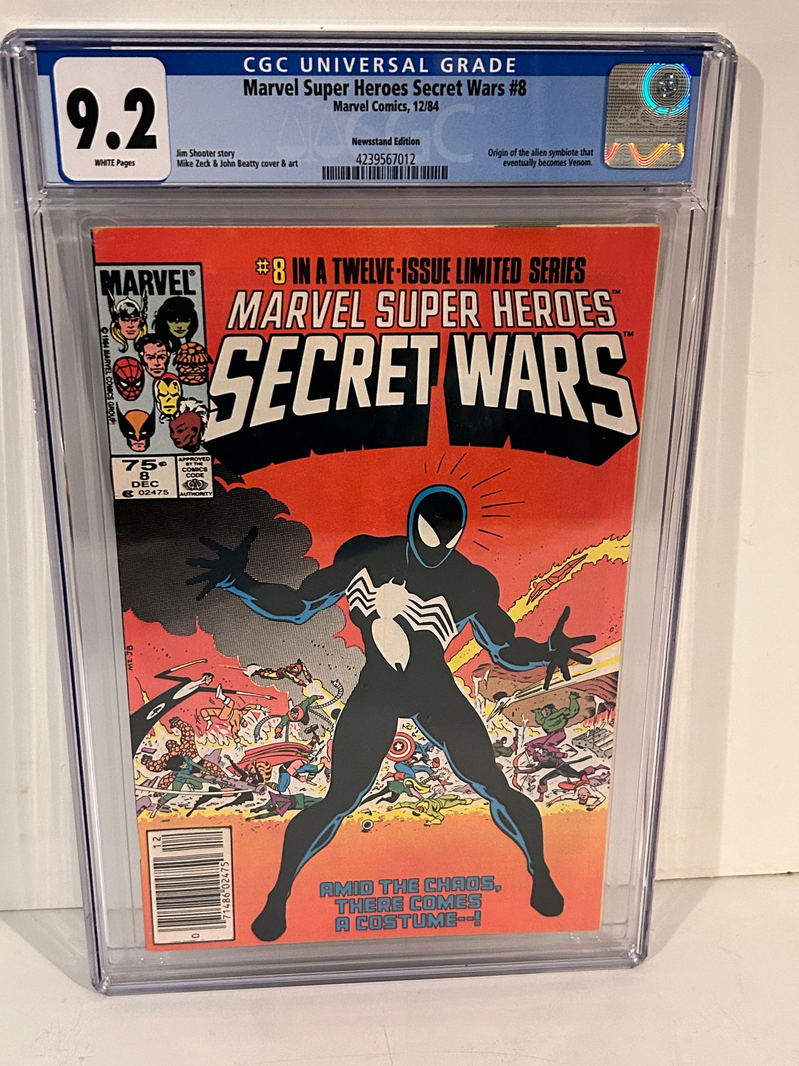 Vintage Comic Book Secret Wars #8 CGC 9.2 News Stand (1 of 2)