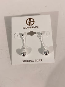 Vintage Sterling Silver Giani Bernini Earrings