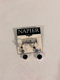 Vintage Blue Napier dangle Earrings