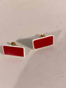 Vintage red Napier Earrings